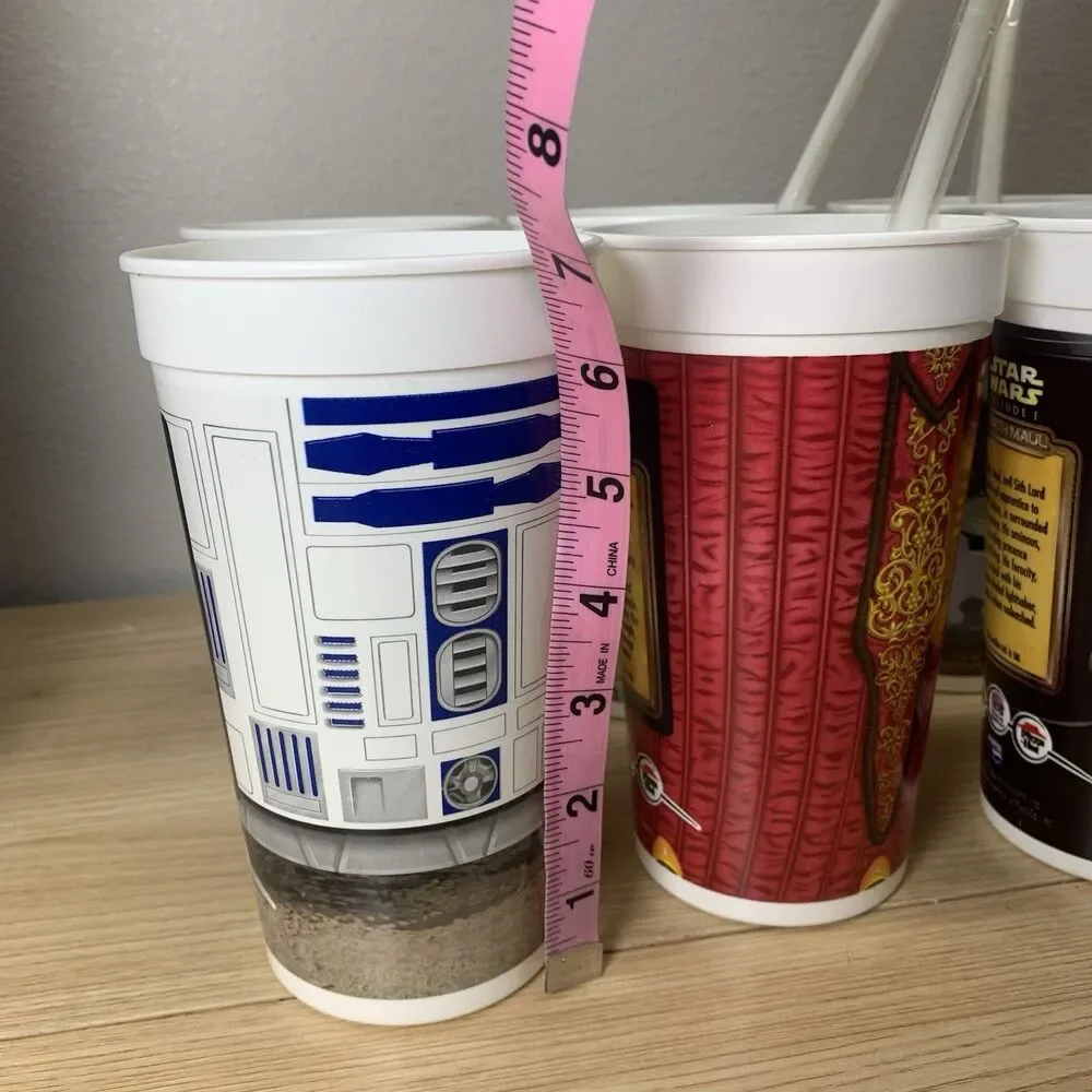 Star Wars Cup Toppers Set Lot of 9 Episode 1 Phantom Menace 90s Bundle Taco Bell